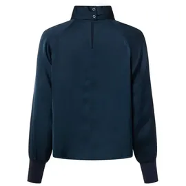 Zero Satinbluse blau 38