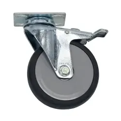 novocal Leichtlauf-Lenkrolle, mit Platte LRS125P , 1 Rolle