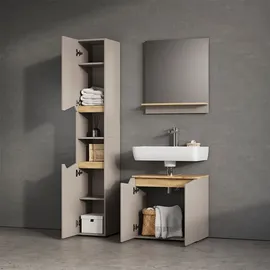 livinity Waschbeckenunterschrank Timavo, 60 x 57.5 cm mit 2 Türen,