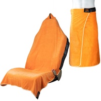 Orange Mud 3in1 Transition Wrap 2.0, Sporthandtuch + Autositz-Cover + Umzieh-Hilfe, Farbe orange