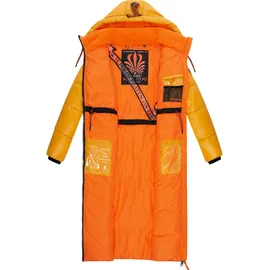 Navahoo Damen, warmer Winter Steppmantel mit Kapuze Schmuseengel Yellow Gr. XS - XS