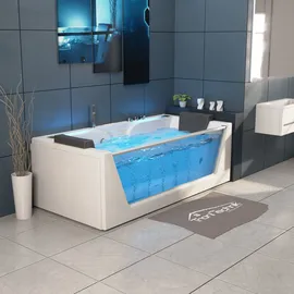 Tronitechnik Whirlpool Badewanne Kos 2 179Cm X 85Cm Heizung Hydromassage Bachlauf Und Farblichtherapie Sanitaeracryl