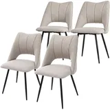 4er Esszimmerstuhl Set Küchenstuhl Wohnzimmerstuhl Polsterstuhl Rückenlehne