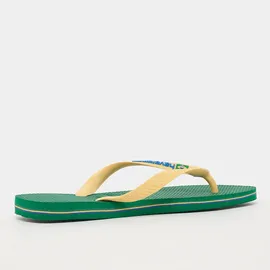 havaianas Brasil Logo Grün/Gelb 39