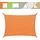 casa pura Wasserabweisendes Sonnensegel rechteckig 500 x 700 cm Orange