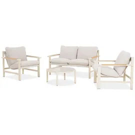 beautysofa Aspen Gartenlounge-Set 4-tlg. beige/grau