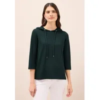 Cecil Hoodie Rippstruktur Ink Green L