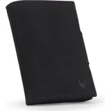 Wallet NextGen Slim Wallet ohne Geldbeutel RFID Schutz Kartenetui bis 11 Karten Mini Portemonnaie für Herren und Damen Geldbörse Schwarz