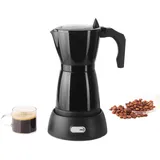 BuyWeek Moka Maker, 480 W Espressokocher Elektrisch, Kaffeemaschine-Elektrische Moka-Kanne, 3-6 Tassen, Schwarz (300 ml)