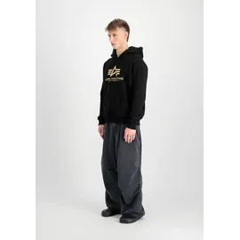 Alpha Industries Basic Carbon Kapuzenpullover Black / Gold L