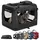 LIONTO Hundetransportbox 70 x 52 x 50 cm Schwarz