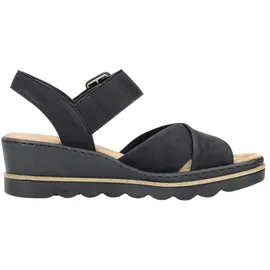 Rieker Keilsandalette Damen Schwarz 40