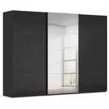 Rauch Schwebetürenschrank Kleiderschrank Schrank Garderobe Schlafzimmerschrank CONTIDO (in 3 verschiedenen Ausstattungen BASIC/CLASSIC/PREMIUM) aus hochwertigem Material in 6 Breiten 2 Griff-Farben MADE IN GERMANY schwarz 301 cm x 223 cm x 68 cm