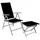 Mojawo Garten Klappstuhl 54 x 64 x 106 cm silber/schwarz