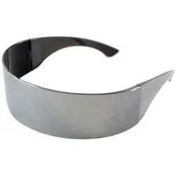 Space Spiegel Brille silber