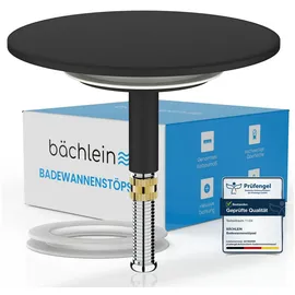 Bächlein Universal Badewannenstöpsel - Abfluss-Stopfen [PVD Schwarz]