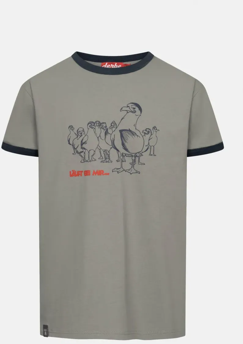 Derbe T-Shirt Gull Club Herren Grau GOTS Organic