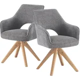 DUBI Möbel Esszimmerstuhl Mika-Lena (Grau)