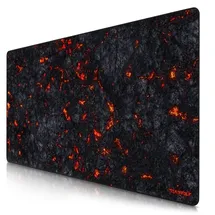 Titanwolf Gaming Mauspad, XXXL Speed Mousepad 1200 x 600 mm, Geschwindigkeit & Präzision, Lavamotiv