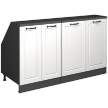 Vicco Dachschrägenschrank-Set Rion 140 x 83,8 x 60 cm Weiß / Anthrazit