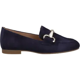 Gabor Slipper & Mokassin 5.211, Rauleder, Blau, Damen - Blau - 43