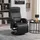 Homcom Relaxsessel Kunstleder 86 x 66 x 107 cm Schwarz mit Liegefunktion