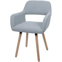 Mendler Esszimmerstuhl HWC-A50 II, Stuhl Küchenstuhl Polsterstuhl, Holz Stoff/Textil
