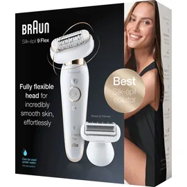 Braun Silk-épil 9 Flex 9002 weiß/gold