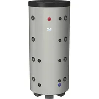 Hygienespeicher mit Trinkwasser Edelstahlwellrohr-Wärmetauscher und 1 Heizungswärmetauscher, 750L, EEK B