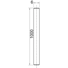 OBO Bettermann Gewindestange M6 x 1000 mm 10 Stück