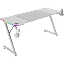Mars Gaming MGD-X160RGB Gaming-Tisch Weiß 160x60cm