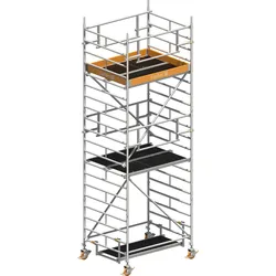 Layher Rollgerüst Uni Kompakt P2 Safety Plus mit Doppelgeländer 6,20m AH