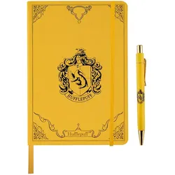 Geschenkset Harry Potter - Hufflepuff (Notizbuch, Kugelschreiber)