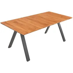 Teak Tisch DAVINA 180x90 Holz Garten Gartentisch Outdoor Esstisch Möbel Terrasse