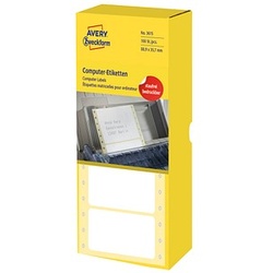 4.000 AVERY Zweckform Computer-Endlosetiketten 3615 weiß 88,9 x 35,7 mm