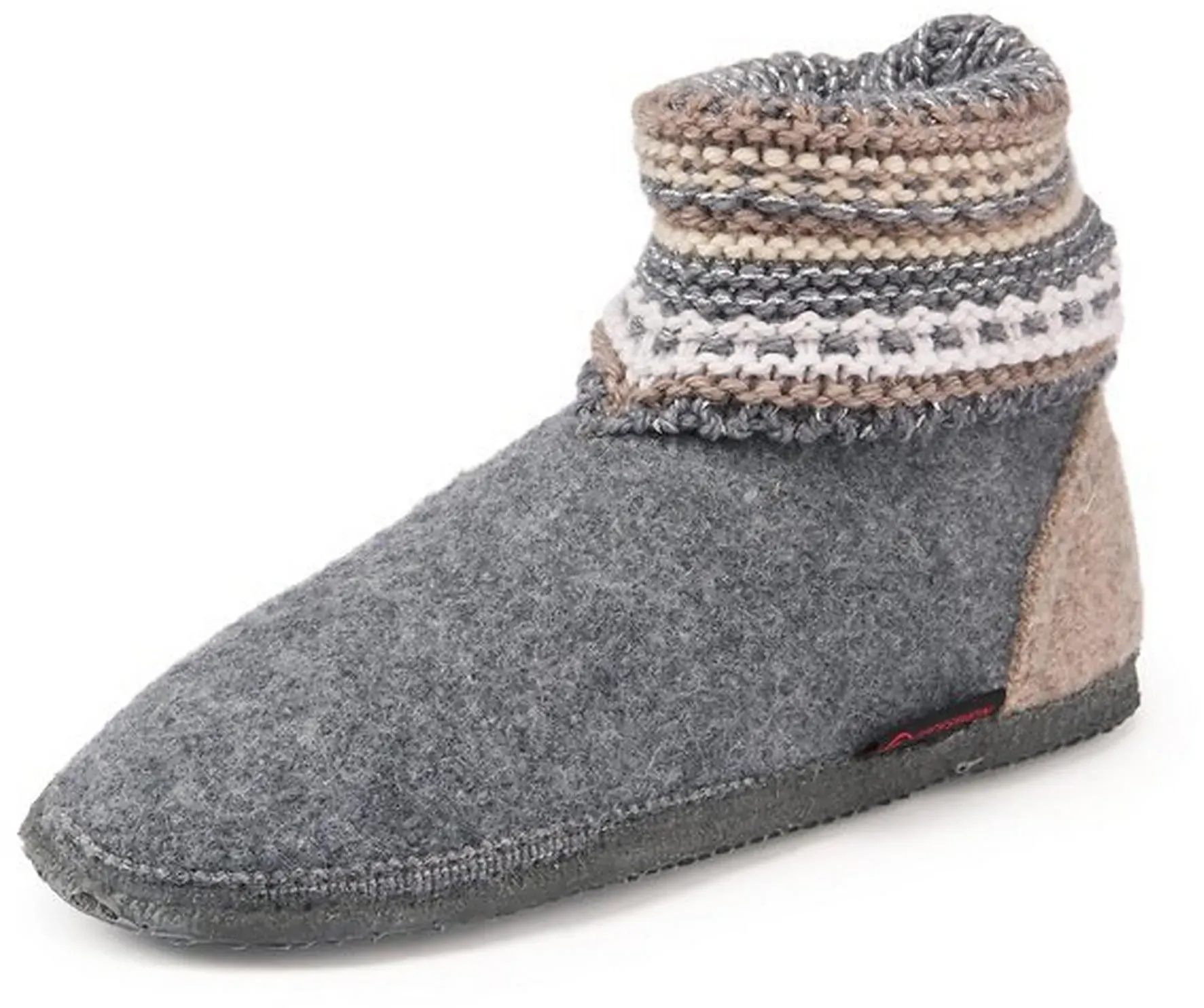 Les chaussons en laine vierge  Giesswein gris