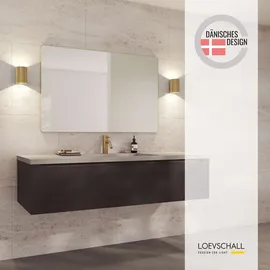 Loevschall Refine Wandspiegel rechteckig – eleganter Designspiegel mit edlem", gold (goldfarben), B:75cm H:120cm T:1,5cm, Spiegelglas, Spiegel, Rahmen in vielen Größen & Farben für Bad, Flur & Schlafzimmer & | Minimalistischer & Stilvoller Spiegel aus