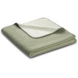 Biederlack Kuscheldecke Melange 150 x 200 cm Mischgewebe Jade Green