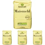 Alnatura Bio Maismehl Glutenfrei, 500g (Packung mit 4)