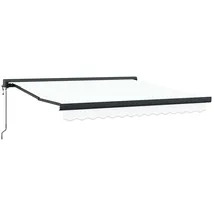 vidaXL Einziehbare Markise 350 x 250 cm weiß