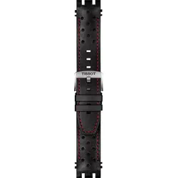Tissot - Leder T-race Moto Gp Kautschuk, Schwarz/rot T603045025 - genarbt,rind,schwarz