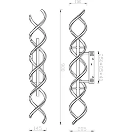 Trio Leuchten Sequence dimmbar, CCT, messing