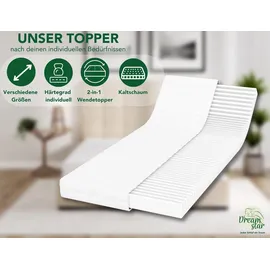 Dreamstar Topper Easy Flex 140 x 200 cm weiß