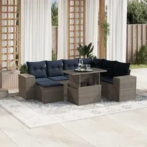 vidaXL Garten-Lounge-Set 8-tlg. grau
