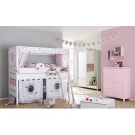 Paidi Kissenbezug Schmetterling 100 x 40 cm Pink/Rosa
