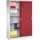 Californian Products Acurado Aktenschrank 120 x 40 x 195 cm lichtgrau / rot