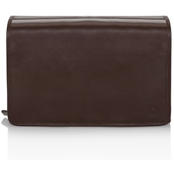 MARGO München Organizer Deluxe - Hängekulturtasche aus Leder Kulturtasche Brown 