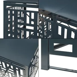 casa.pro Mülltonnenverkleidung Bernalda 116 x 60 x 80 cm anthrazit