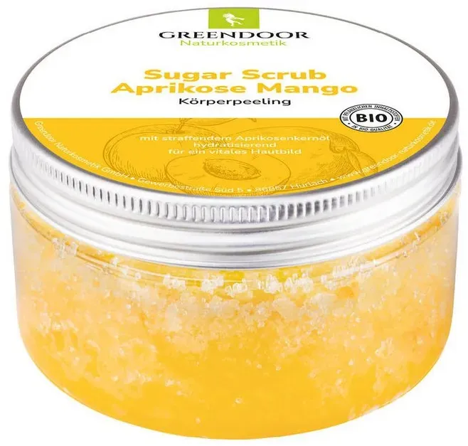 GREENDOOR Körperpeeling Sugar Scrub Aprikose Mango