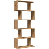vidaXL Bücherregal 5 Etagen 70 x 24 x 161 cm Braun